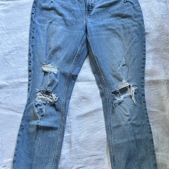 Abercrombie & Fitch The Skinny Distressed High Rise Jeans - Size 8 / 29 R - Picture 2 of 12